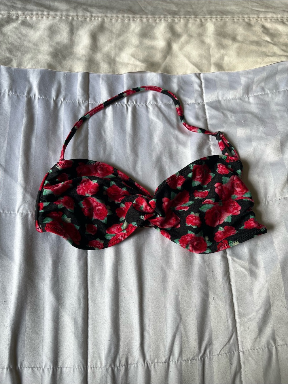 Floral bikini top